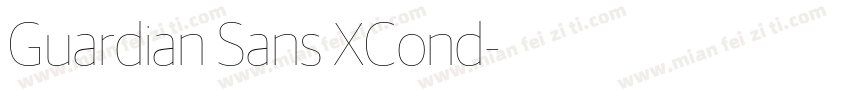 Guardian Sans XCond字体转换